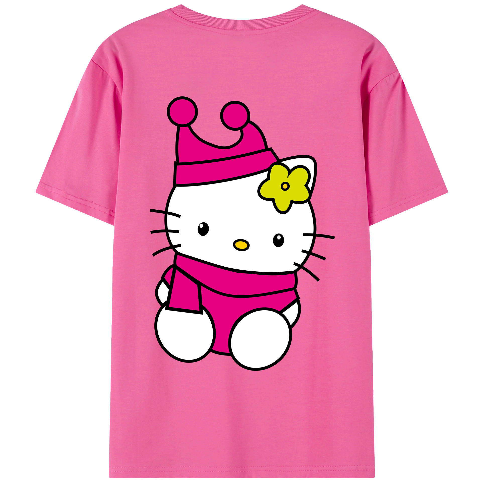 （画像用） Hello Kitty ハローキティ レディース半袖Tシャツ(バックプリント)